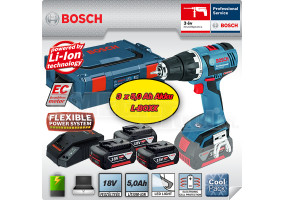 GSR 18 V-EC 3 x 18V 5Ah L-Boxx Masina de gaurit/insurubat cu acumulator 